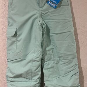 Columbia Mint Green Youth Snow Pants